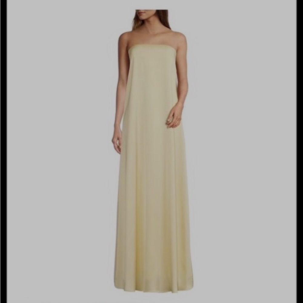 ANTONIO MELANI Strapless Cream Dress